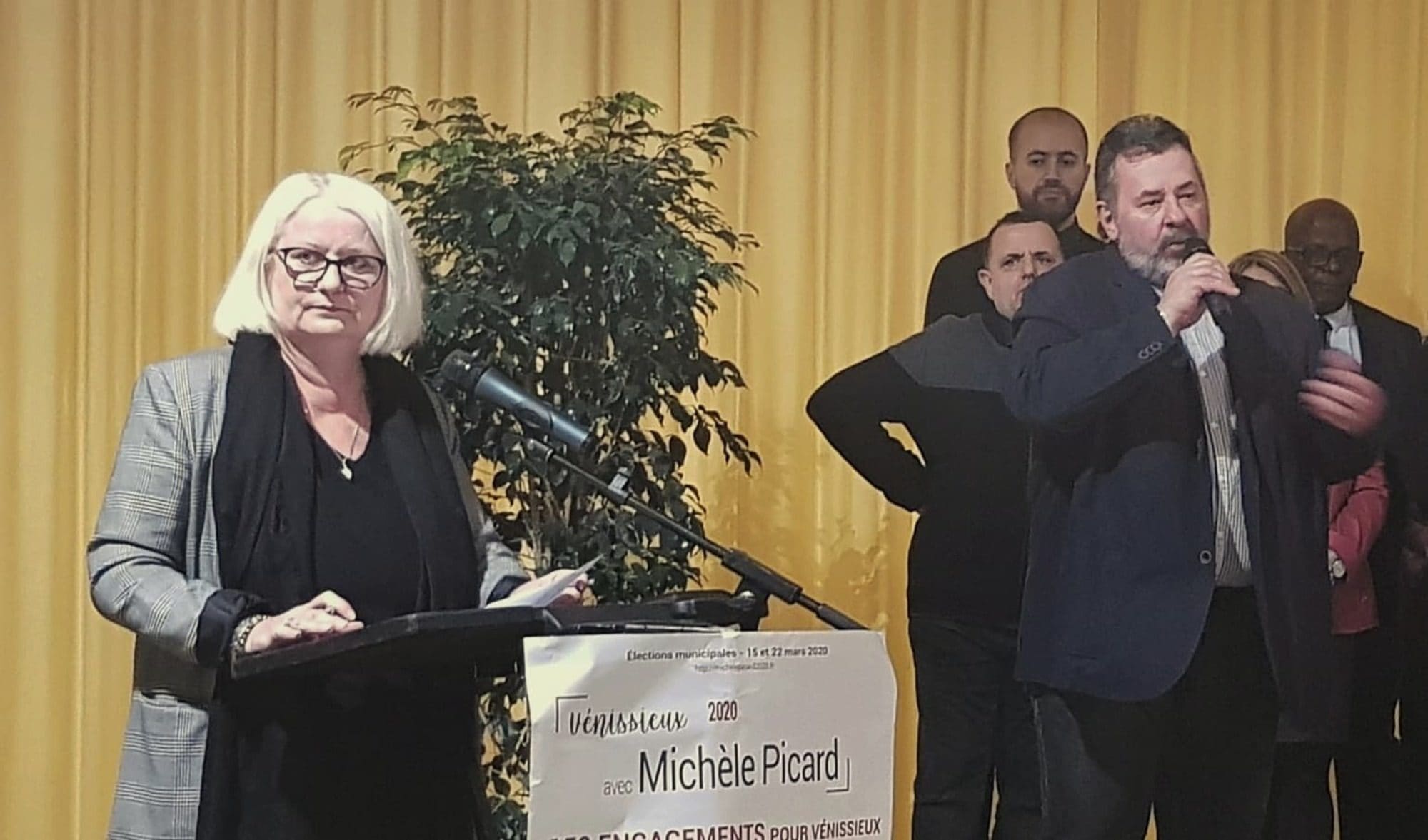 Michèle Picard durant la présentation de sa liste et les 48 colistiers, le samedi 15 février 2020. ©Abdessamad Attigui