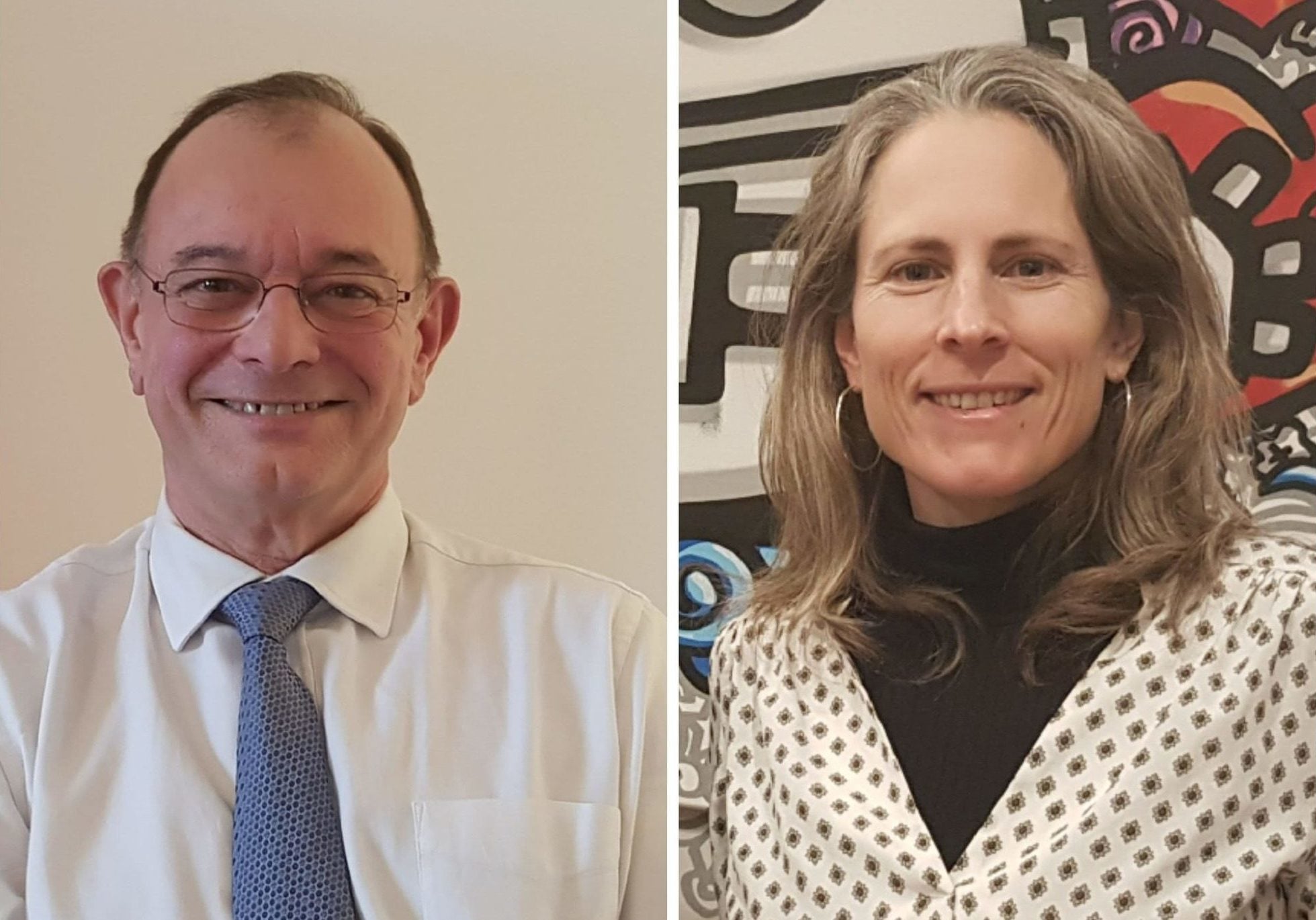 Yves Blein et Sandrine Perrier, deux candidats à Vénissieux.