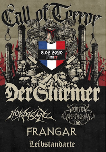 L'affiche du "Call of Terror IV". Le concert annuel de black metal néonazi organisé par les membres de Blood and Honour.