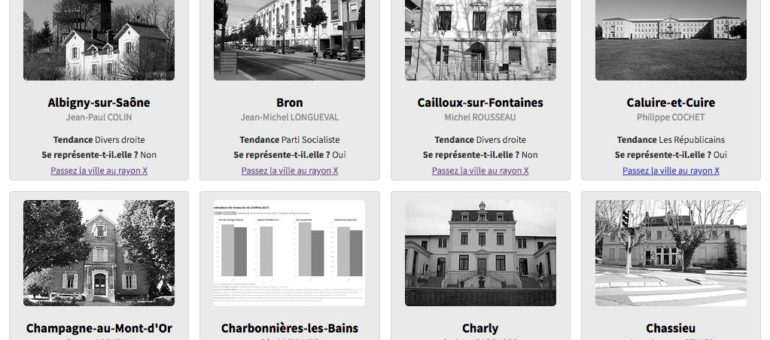 Élections municipales 2020 : les portraits des 59 communes de la Métropole de Lyon