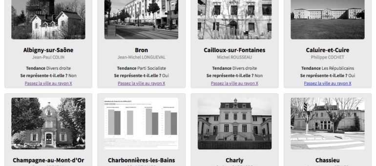 Élections municipales 2020 : les portraits des 59 communes de la Métropole de Lyon