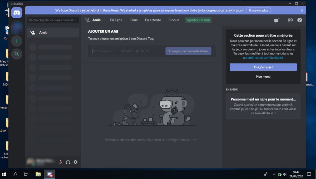 Plateforme Discord