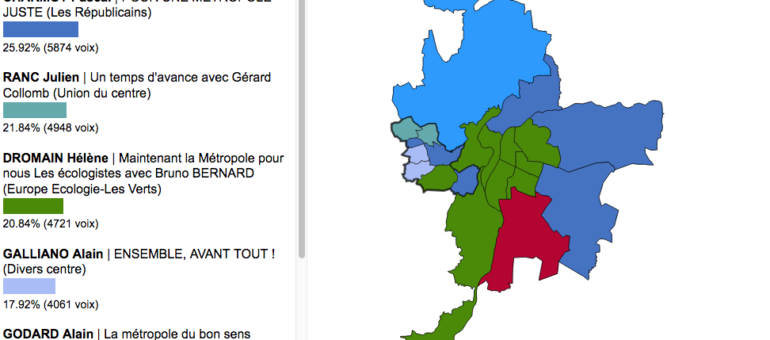 Résultats métropolitaines : le second tour à Lyon et dans la Métropole