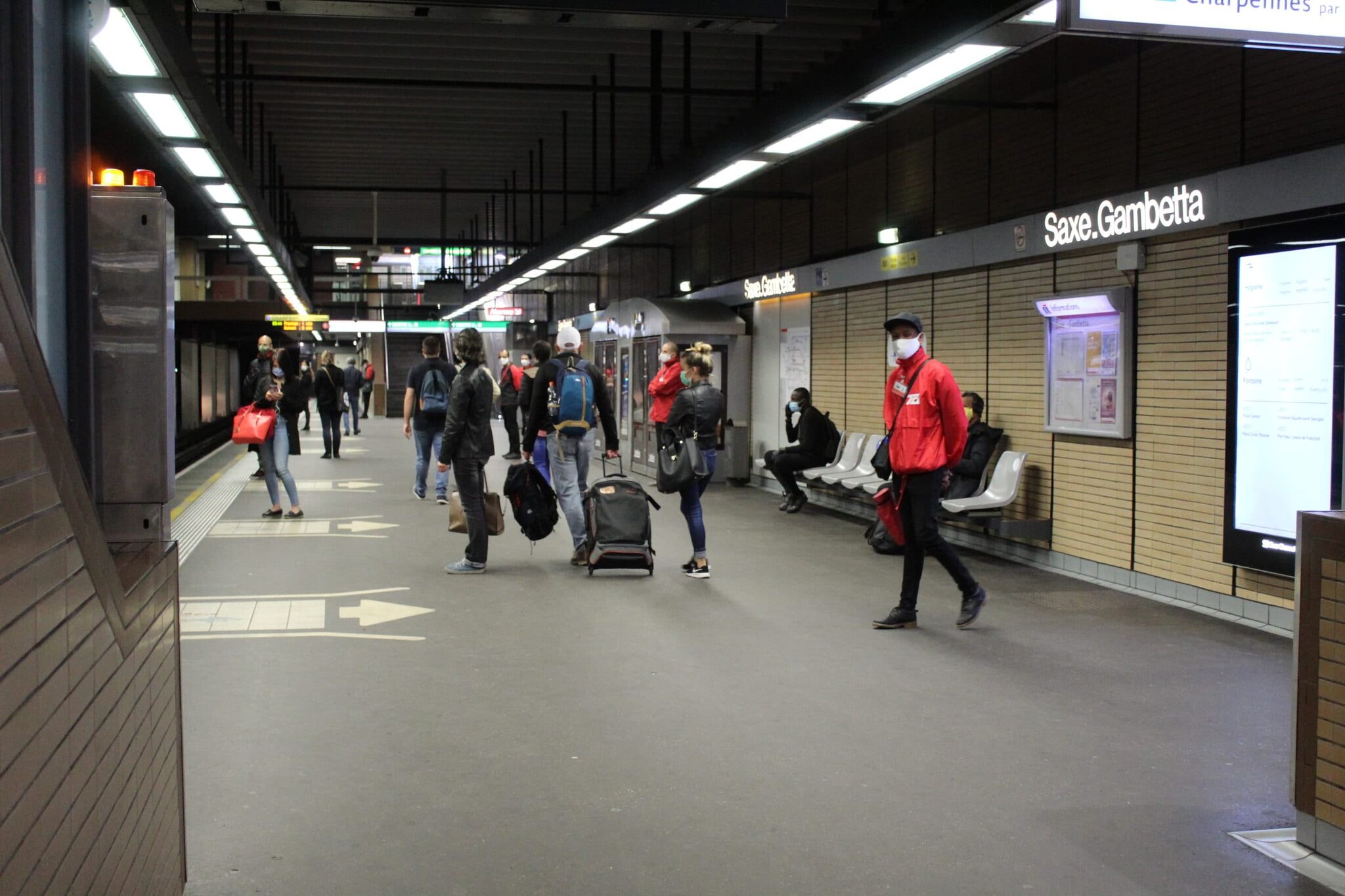 Déconfinement dans le métro De Lyon TCL