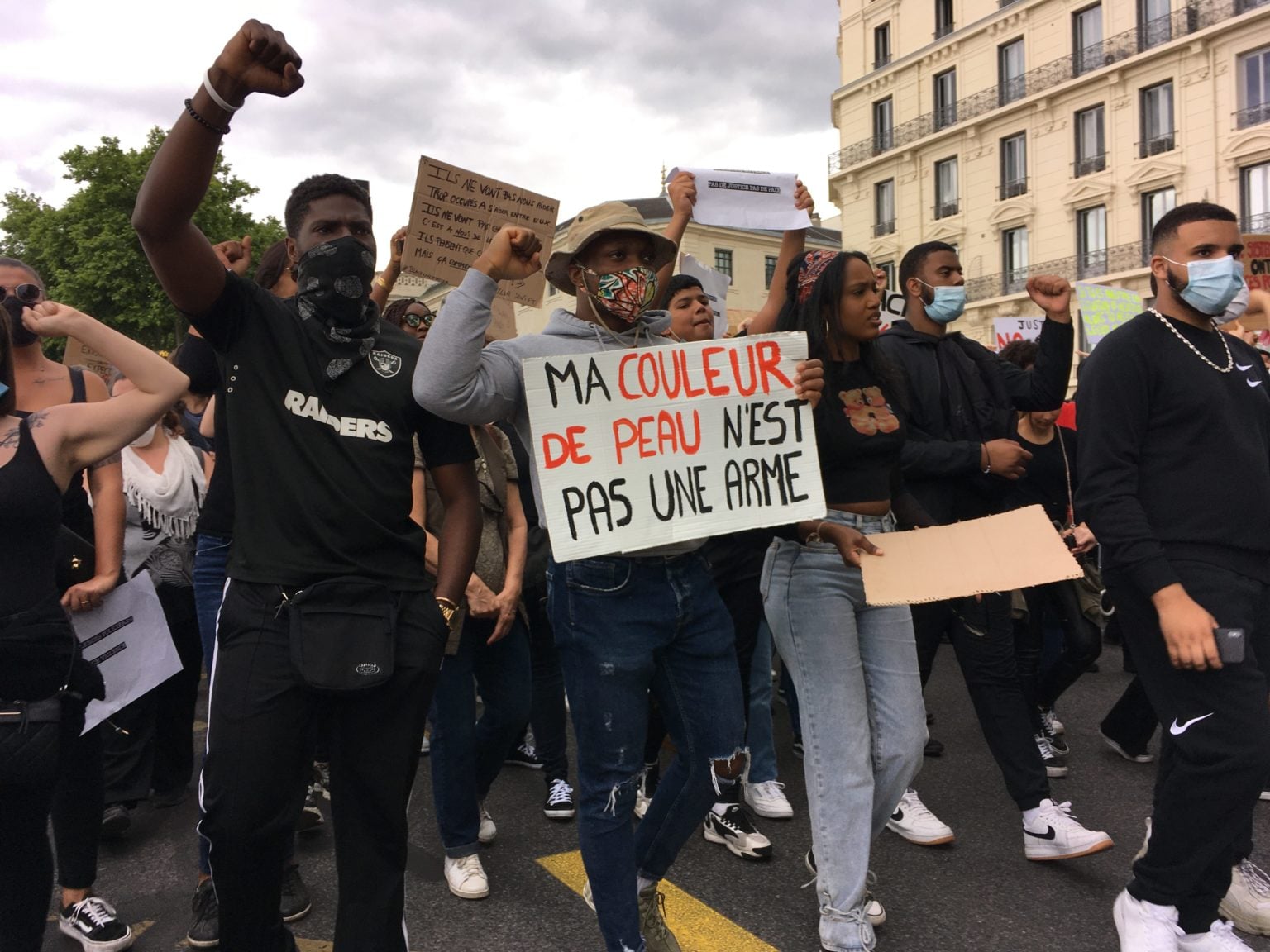 Manifestation contre les violences policières du 6 juin 2020 à Lyon.