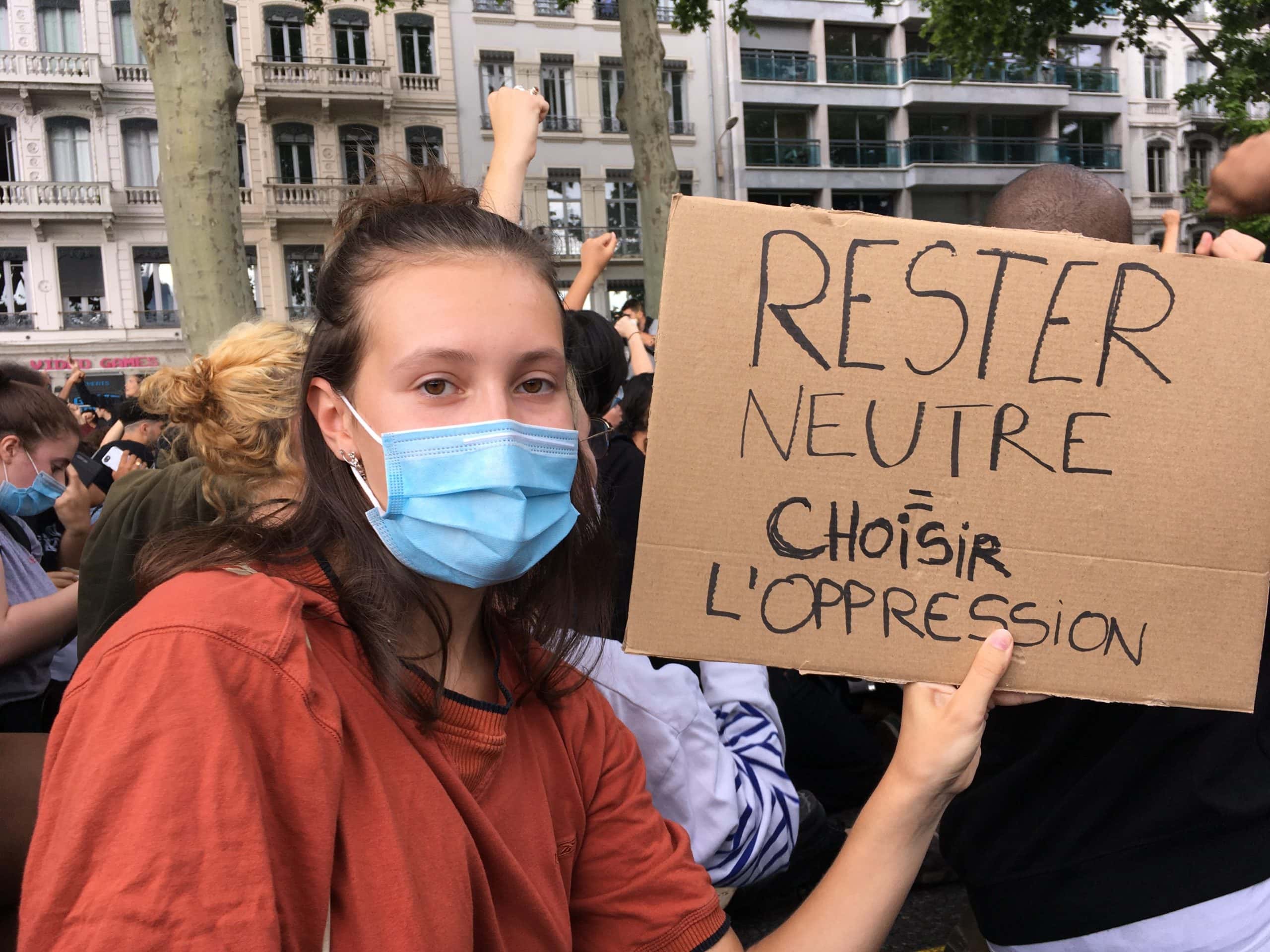 A l’avenir, Alice souhaiterait davantage participer à ce type de rassemblements, et continuer à soutenir les victimes d'oppression. ©AB/Rue89Lyon