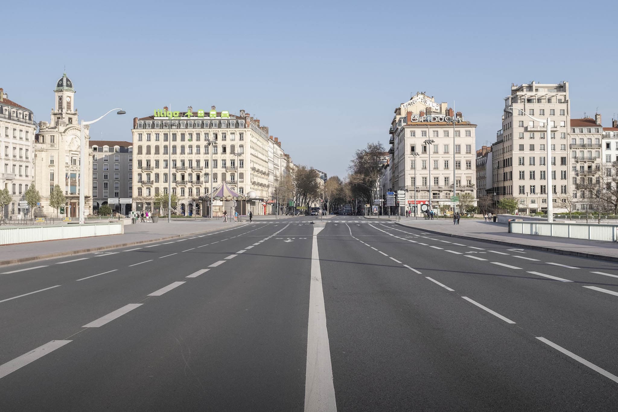 Lyon confinée - photos prises les 21 et 22 mars ©Adrien Pinon pour l'Ecole urbaine de Lyon