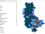 Carte des résultats des élections municipales dans le Rhône