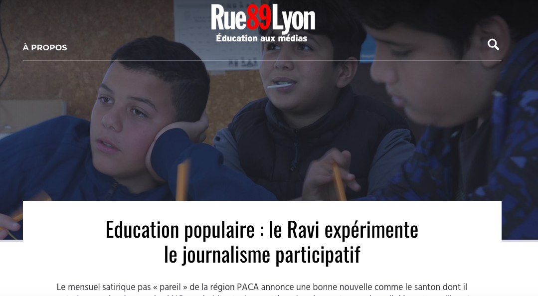 Un site Internet dédié à l’éducation aux médias propulsé par Rue89Lyon