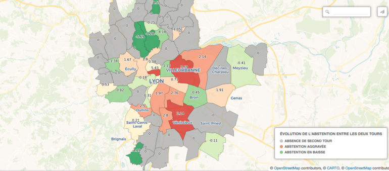 Élections 2020 à Lyon et dans la Métropole : l’ampleur de l’abstention