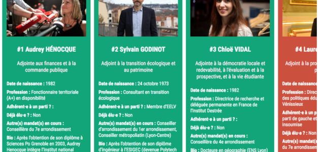 Trajectoires, bios : qui sont les adjoint·es de Grégory Doucet nouveau maire de Lyon ?