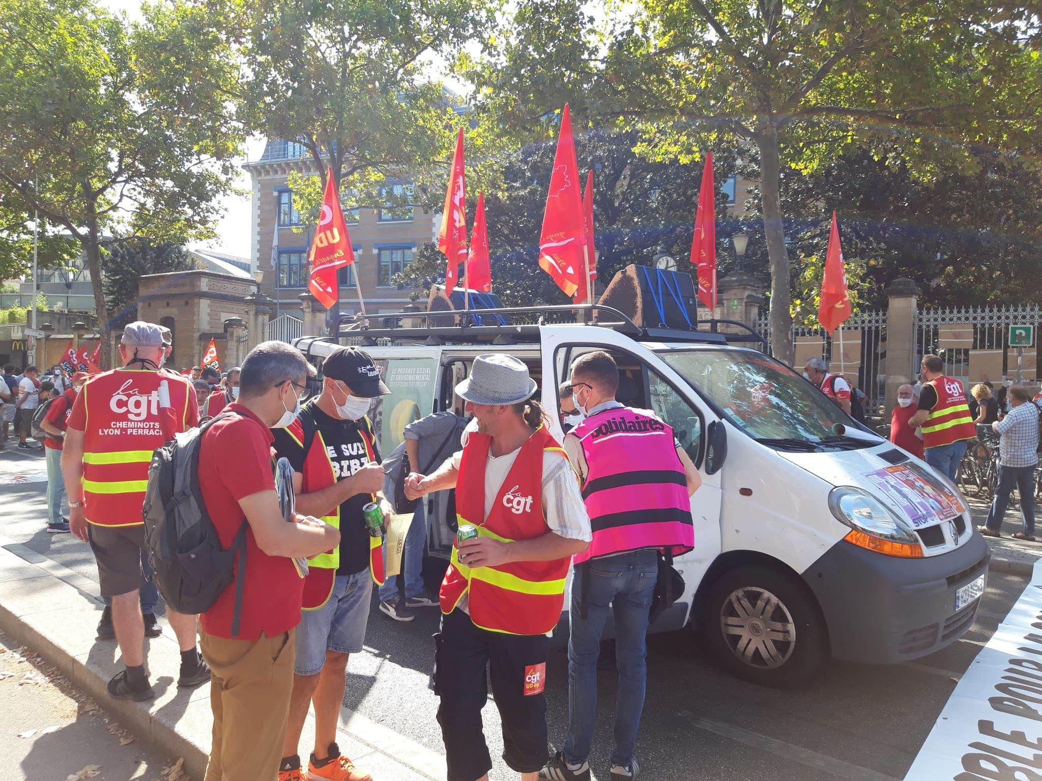 Manifestation interprofessionnelle du 17 septembre à Lyon ©LB/Rue89Lyon