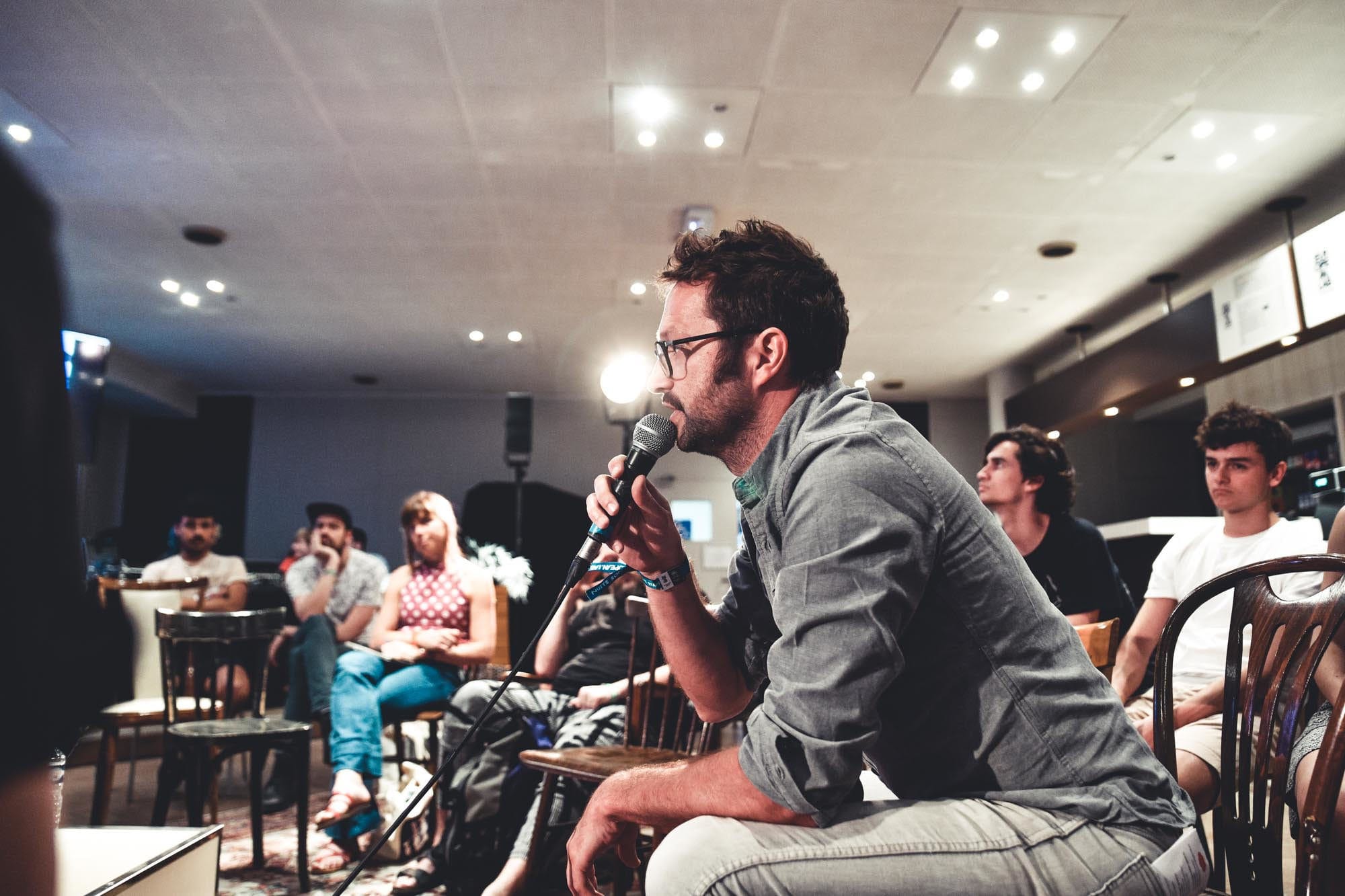 Vincent Cavaroc à Lyon, pendant une édition d'European Lab. DR