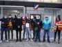Rassemblement de livreurs demandant une requalification en contrat de travail. ©LS/Rue89Lyon