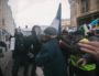 "La police gaze un photographe pendant une manifestation contre la réforme des retraites" Lille, 12 Janvier 2020 / Jeremy Paoloni.