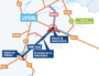 Un projet autoroutier porté par ASF prévoit de passer l'A46 Sud sur 2 x 3 voies. Crédit : ASF