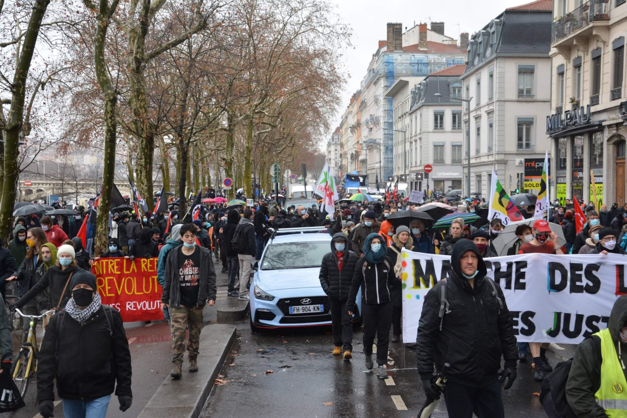 La marche des libertés à Lyon.