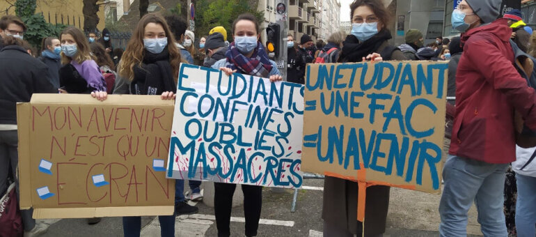 A Lyon, un millier d’étudiants manifestent pour des « conditions de vie décentes »