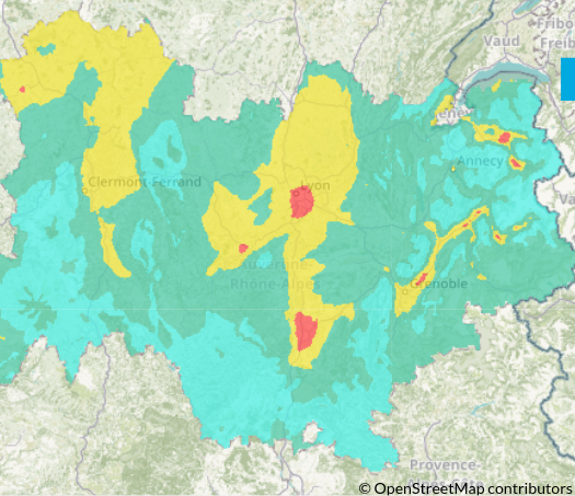 Qualité de l'air en Auvergne-Rhône-Alpes, par Atmo, le 8 janvier 2021.