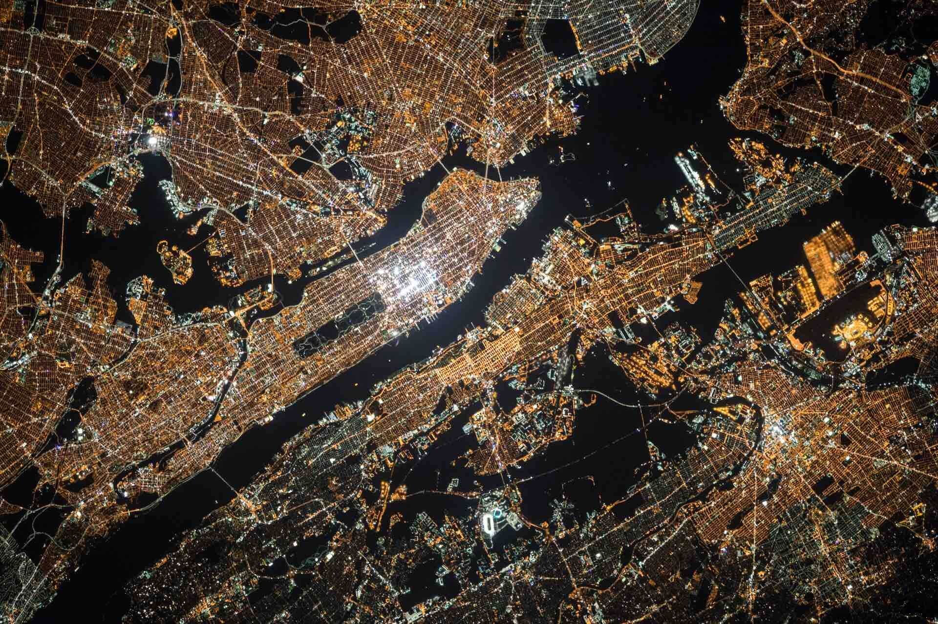 Vue satellite de New-York