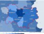 Carte taux d'incidence Covid Lyon Rhône