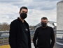 Pierre Zeimet à gauche, Cédric Dujardin à droite, sur le rooftop du Sucre. ©LS/Rue89Lyon