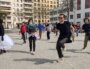 Les danseurs marathoniens, aux 1 mois d'occupation du TNP, à Villeurbanne ©LS/Rue89Lyon