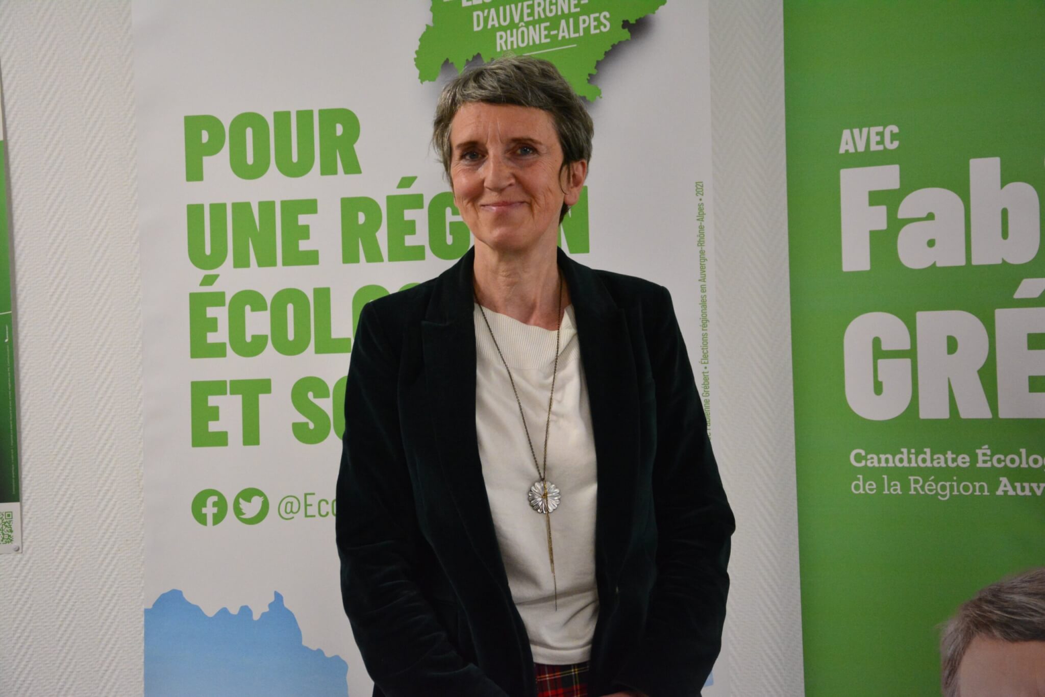 lycées Fabienne Grébert, tête de liste des écologistes.