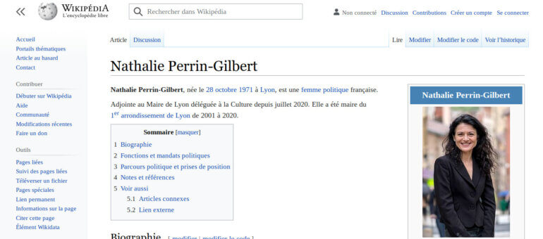 Les pages Wikipédia d’élu·es à Lyon sous influence