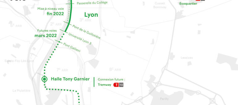 Métropole de Lyon : une première ligne pour le réseau express vélo