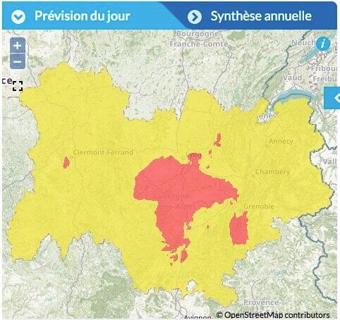 A Lyon, retour de la chaleur = pic de pollution à l’ozone