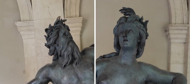 De la place Bellecour au musée : itinéraire des statues des frères Coustou, le Rhône et la Saône