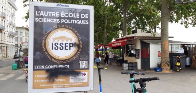 Extrême droite à Lyon : l’ISSEP, l’école de Marion Maréchal s’affiche en grand dans les rues