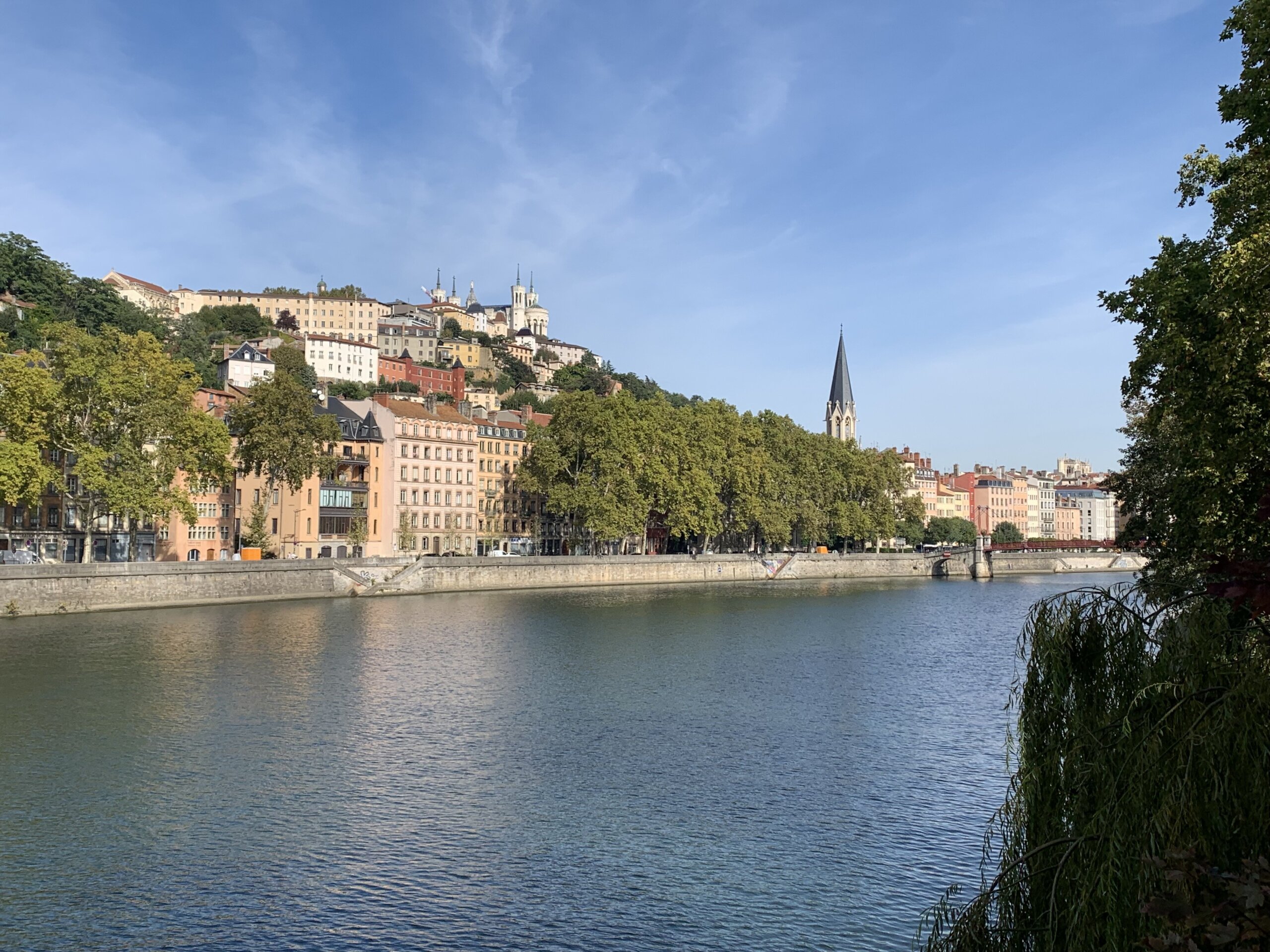 La Saône prise côté Lyon 2è. Une photo de Cyrille Vallet.