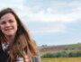 Elisa Guérin dans ses vignes, à Chenas. ©PL/Rue89Lyon