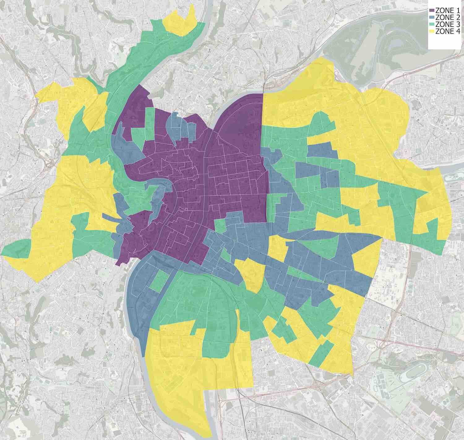 Zones encadrement des loyers Lyon et Villeurbanne