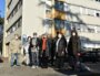 Les locataires protestent devant l'immeuble 101 géré par Alliade Habitat dans le quartier du Château, à la Duchère (Lyon 9è). ©LS/Rue89Lyon