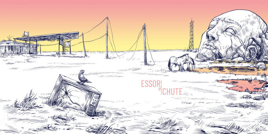 Nouveau groupe de Romain Baret, Essor et Chute (de notre civilisation) retrace l’histoire depuis l’exode rural. DR