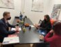 Arifé Yildiz, investie chez les "Jeunes avec Macron", en débat avec Warren Dalle, porte-parole des "Gilets jaunes à Lyon". Podcast "Présidentielle 2022 : Dialogues de campagne", enregistré par Rue89Lyon. ©DD/Rue89Lyon