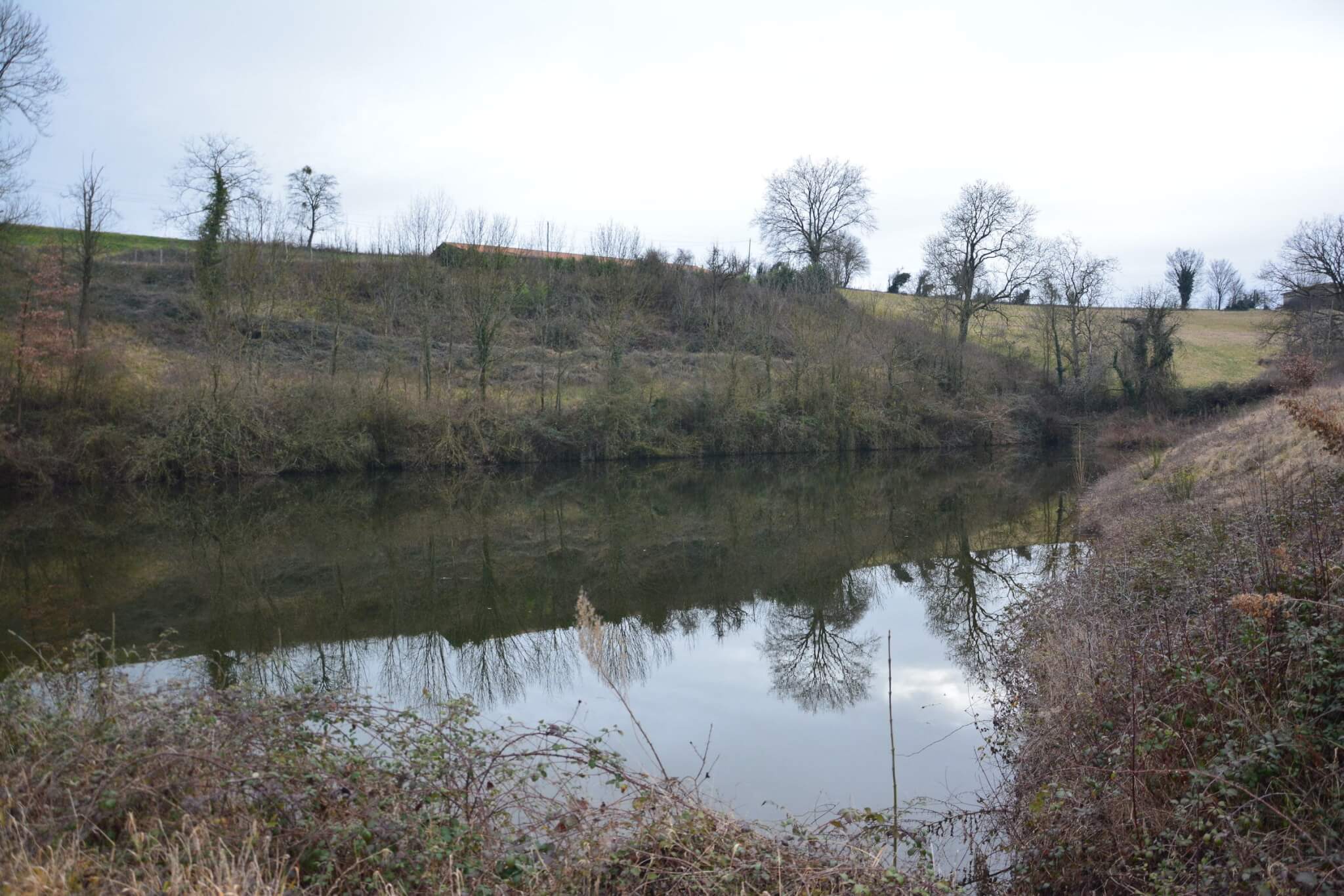 La retenue d'eau - Savigny Lyon paysan