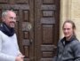Denis Pomarède (viticulteur, à gauche) et Olivier Bidault (à droite, maraicher). ©Rue89 Bordeaux