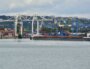 Les deux portiques du port de Lyon