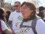 Karine, militante au sein du collectif des Faucheurs volontaires du Rhône et de la Loire. Le 5 mars à Lyon lors des Soulèvements de la Terre contre Bayer-Monsanto