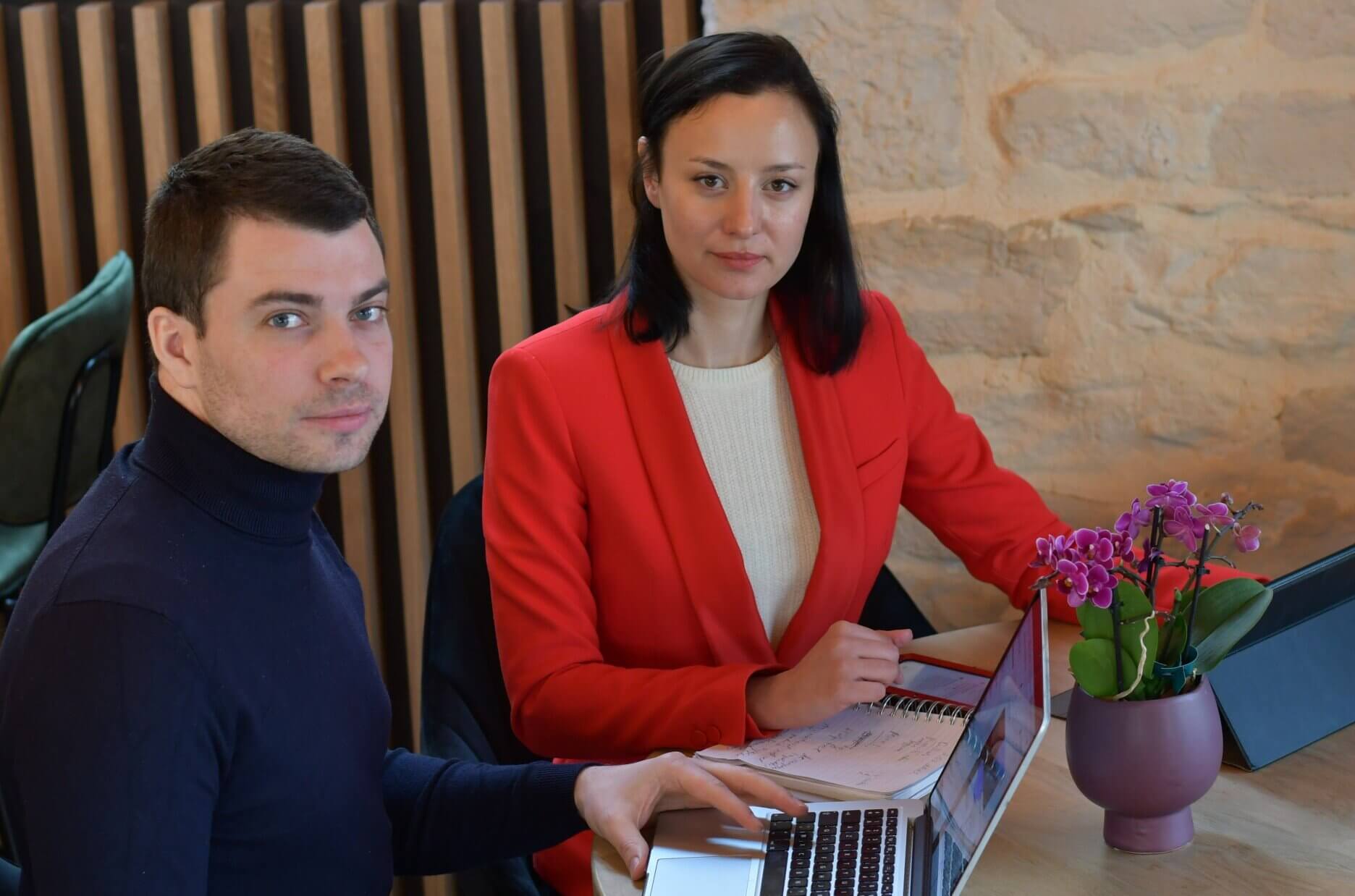 Katya Moluzenko et Maxime Le Moing qui ont lancé la plateforme Solidarité Lyon Ukraine ©LS/Rue89Lyon