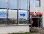 L'entrée du centre d'accueil unique pour les Ukrainiens qui souhaitent s'installer dans la région de Lyon, à Villeurbanne. ©LB/Rue89Lyon