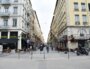La rue piétonne Victor Hugo, qui donne sur la place Carnot, Lyon 2è. ©LS/Rue89Lyon