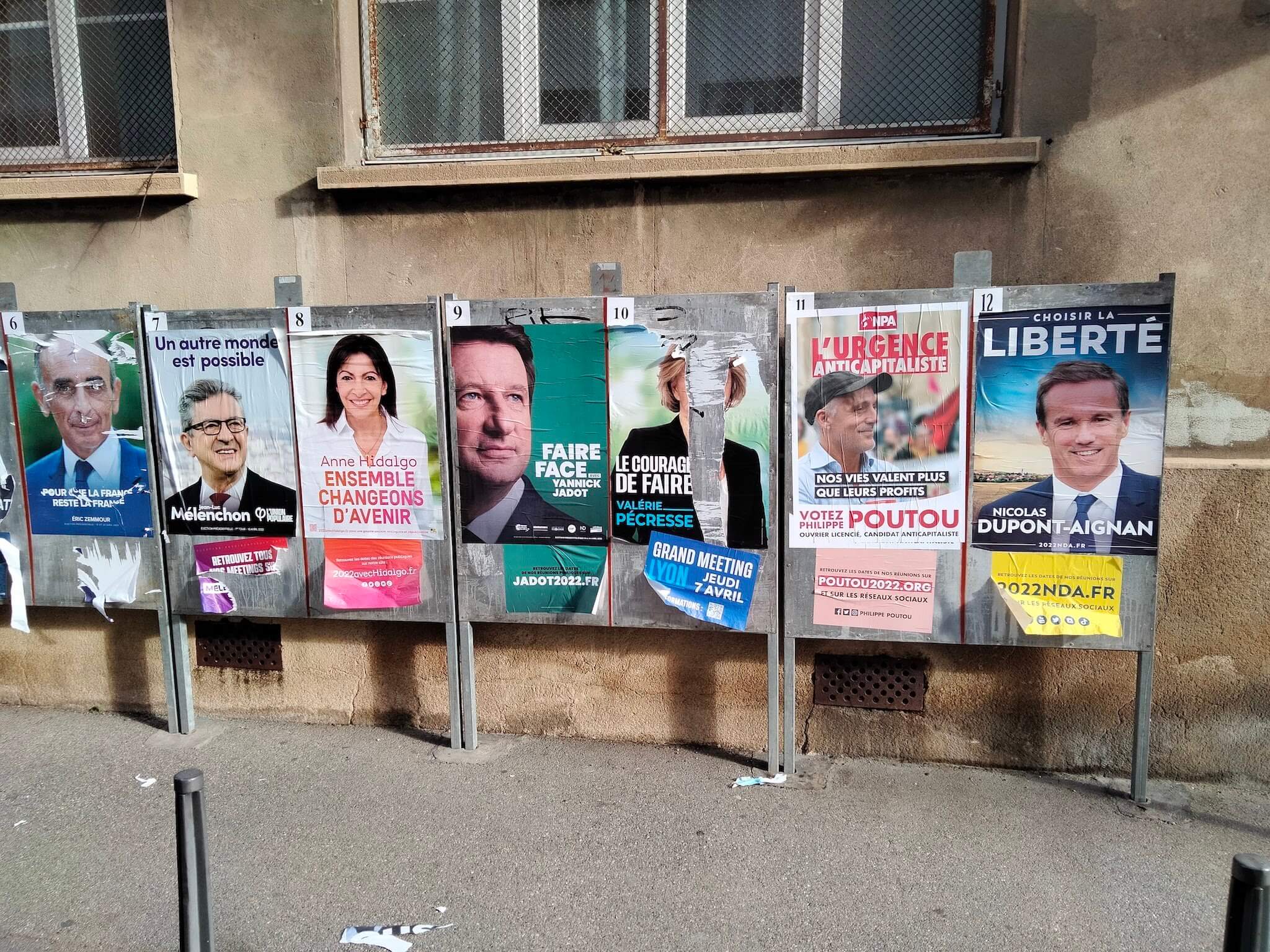 Panneaux et affiches électorales Lyon