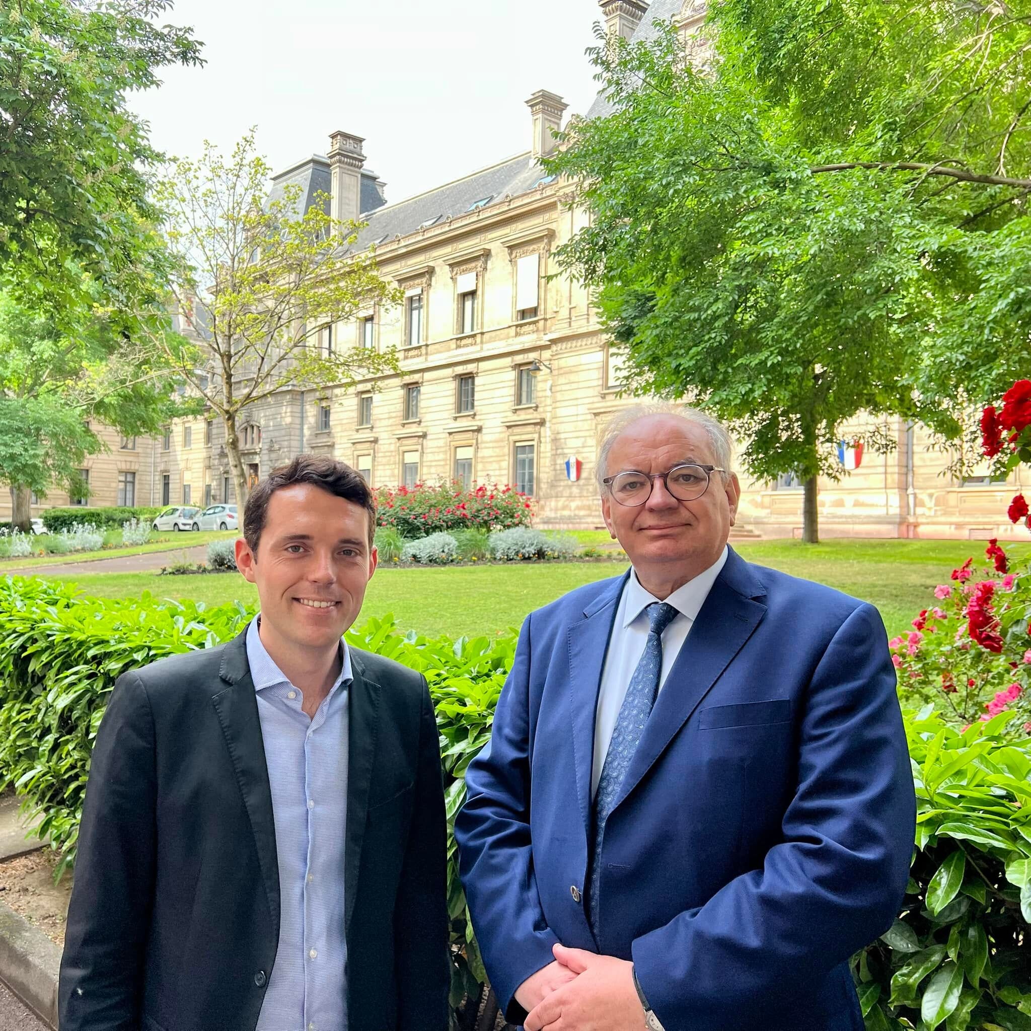 Alexandre Portier et Bernard Perrut beaujolais législatives