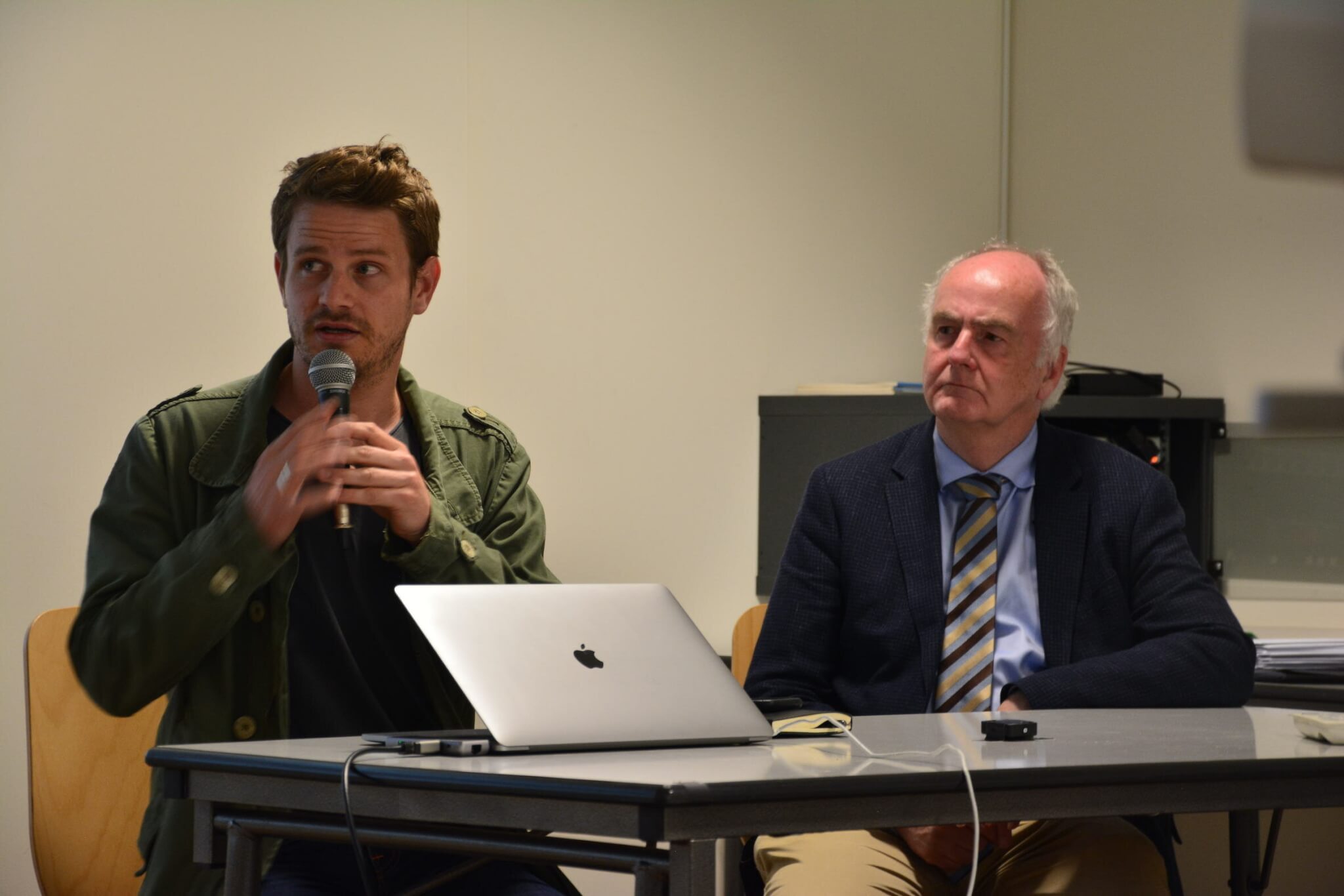 Martin Boudot et le professeur Jacob de Boer