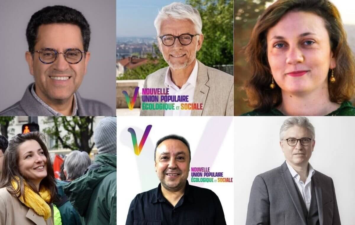Candidats gauche législatives Rhône